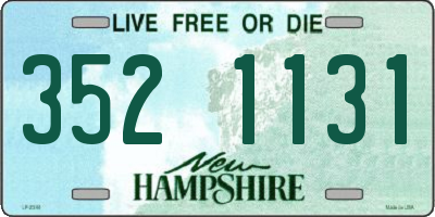 NH license plate 3521131