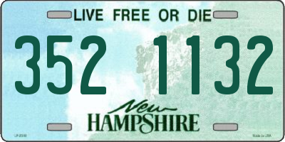 NH license plate 3521132