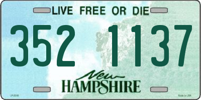 NH license plate 3521137