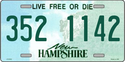 NH license plate 3521142