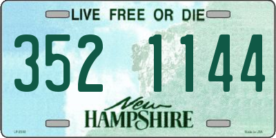 NH license plate 3521144