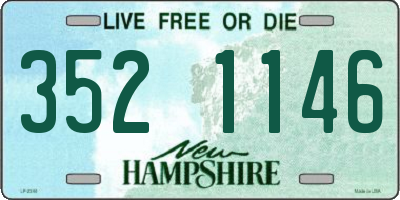 NH license plate 3521146