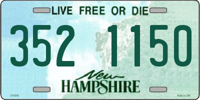 NH license plate 3521150