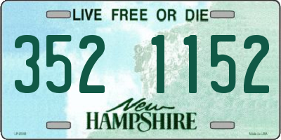 NH license plate 3521152