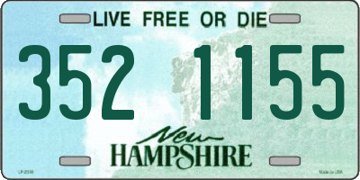 NH license plate 3521155