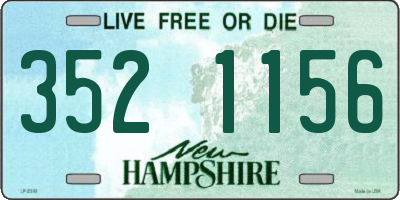 NH license plate 3521156