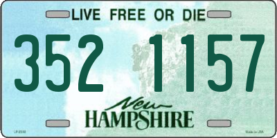 NH license plate 3521157