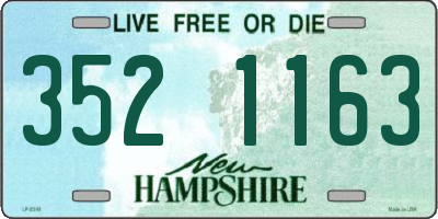NH license plate 3521163
