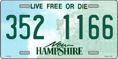 NH license plate 3521166