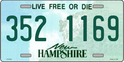NH license plate 3521169