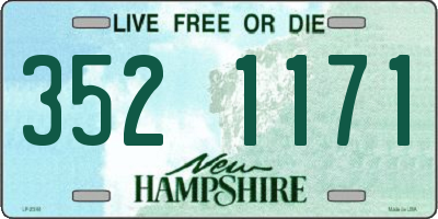 NH license plate 3521171