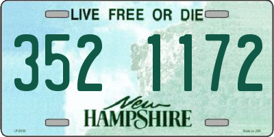 NH license plate 3521172