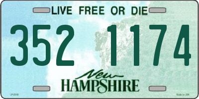 NH license plate 3521174