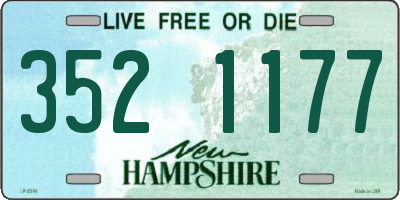NH license plate 3521177