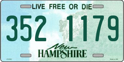NH license plate 3521179