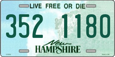NH license plate 3521180