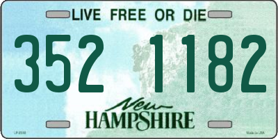 NH license plate 3521182