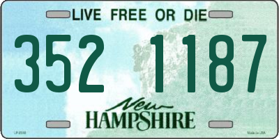 NH license plate 3521187