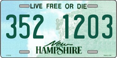 NH license plate 3521203