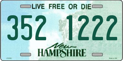 NH license plate 3521222
