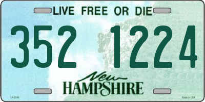 NH license plate 3521224