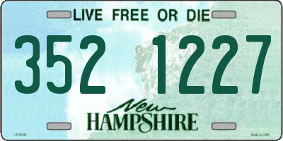 NH license plate 3521227