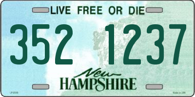 NH license plate 3521237
