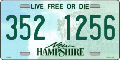 NH license plate 3521256