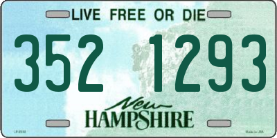 NH license plate 3521293