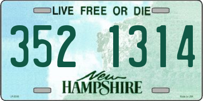 NH license plate 3521314