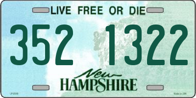 NH license plate 3521322