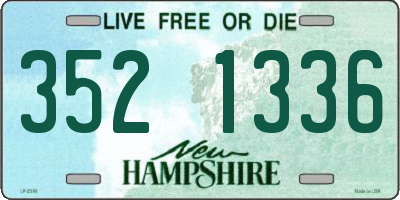 NH license plate 3521336