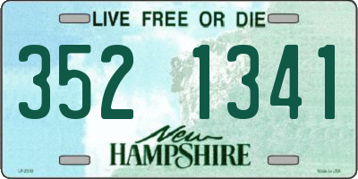 NH license plate 3521341