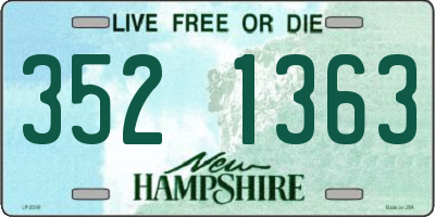 NH license plate 3521363
