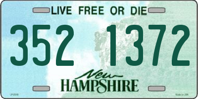 NH license plate 3521372
