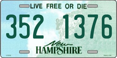 NH license plate 3521376