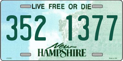 NH license plate 3521377