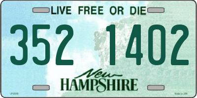 NH license plate 3521402