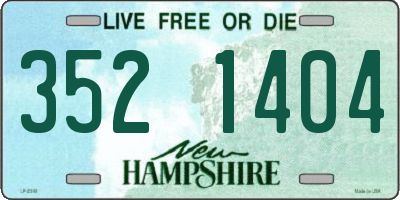 NH license plate 3521404