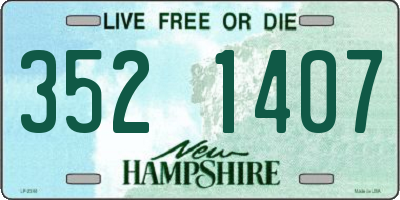 NH license plate 3521407