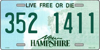 NH license plate 3521411