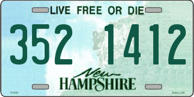 NH license plate 3521412