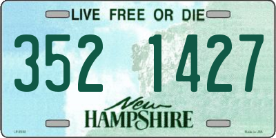 NH license plate 3521427