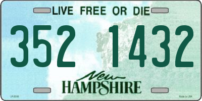 NH license plate 3521432