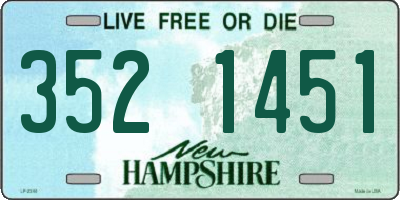 NH license plate 3521451
