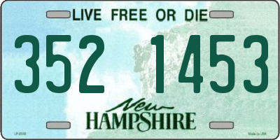 NH license plate 3521453