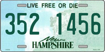 NH license plate 3521456
