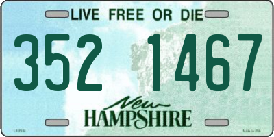 NH license plate 3521467
