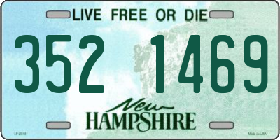 NH license plate 3521469