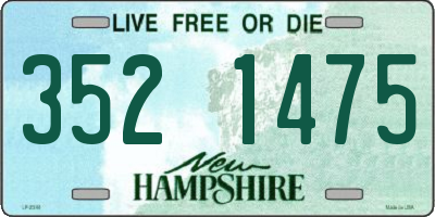 NH license plate 3521475